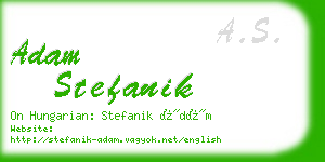 adam stefanik business card